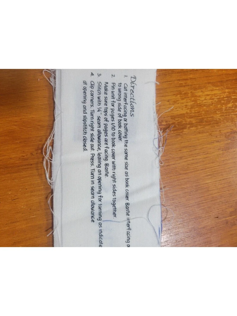 Cut-and-sew soft book panel 